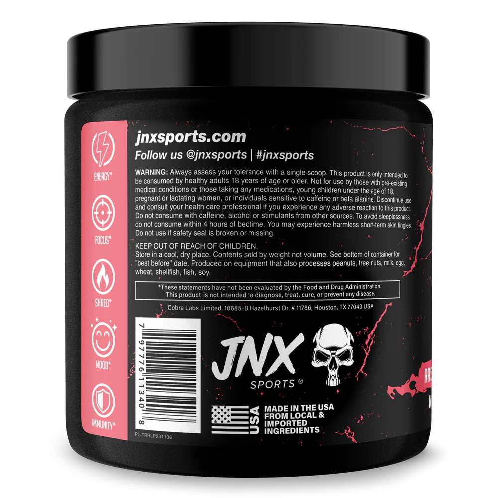 JNX SPORTS THE RIPPER FAT BURNER RASPBERRY LEMONADE 150 G