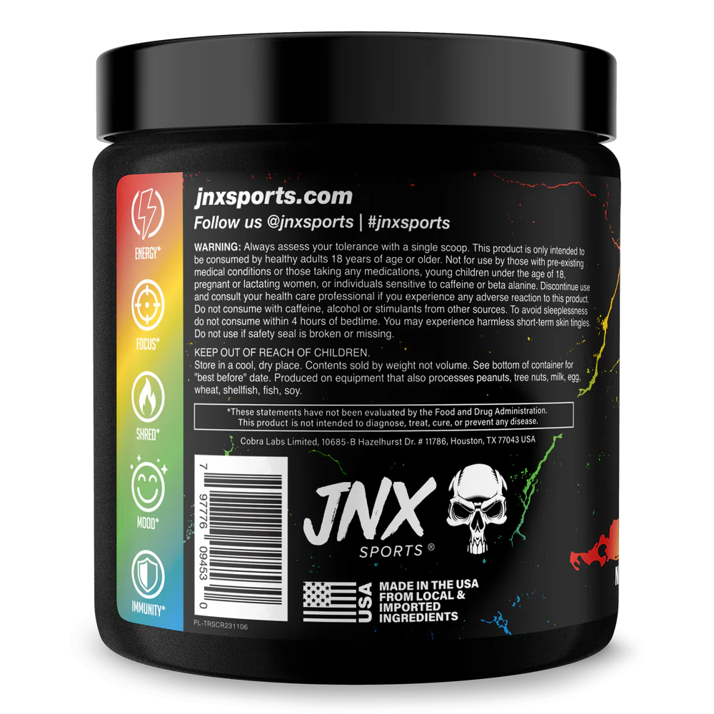 JNX SPORTS THE RIPPER FAT BURNER SOUR CANDY 150 G