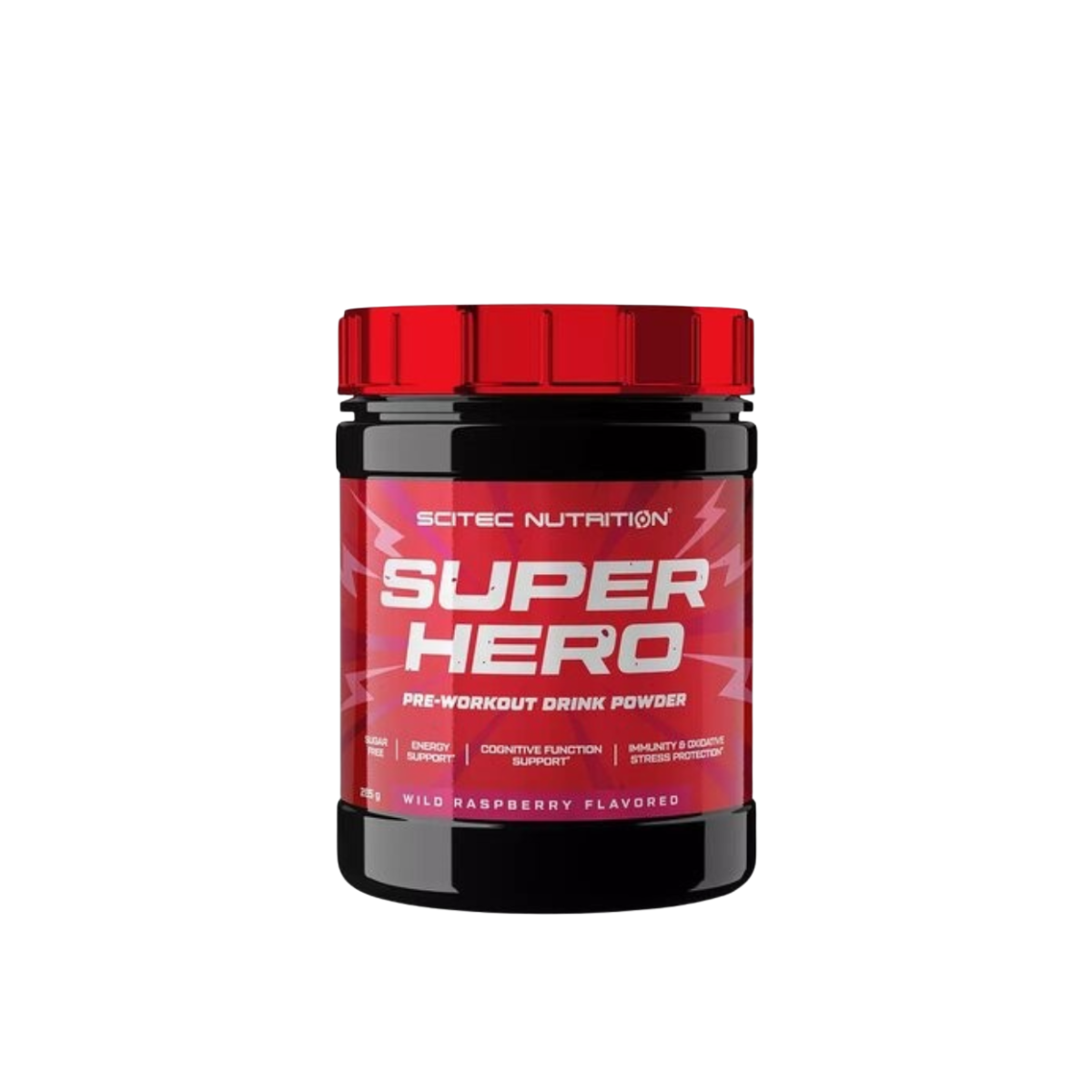 SCITEC SUPER HERO 285G WILD RASPBERRY