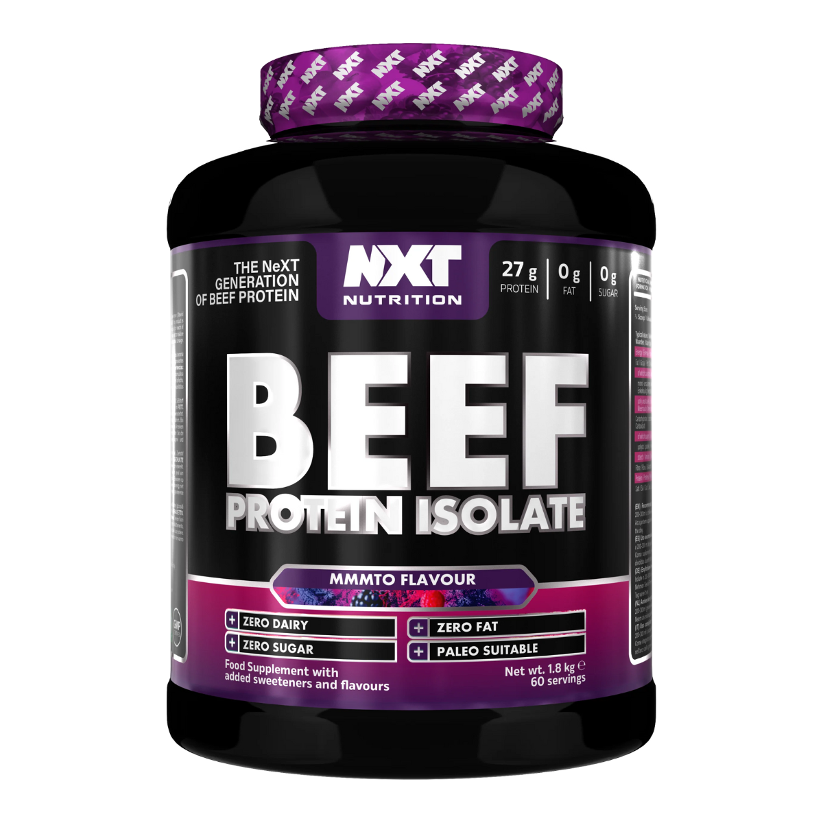 NXT Nutrition Beef Isolate 1.8Kg 60 Servings