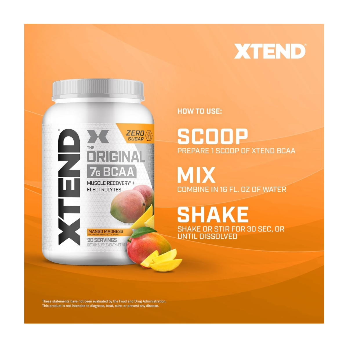 SCIVATION XTEND BCAA  FRUIT PUNCH 90 SERV