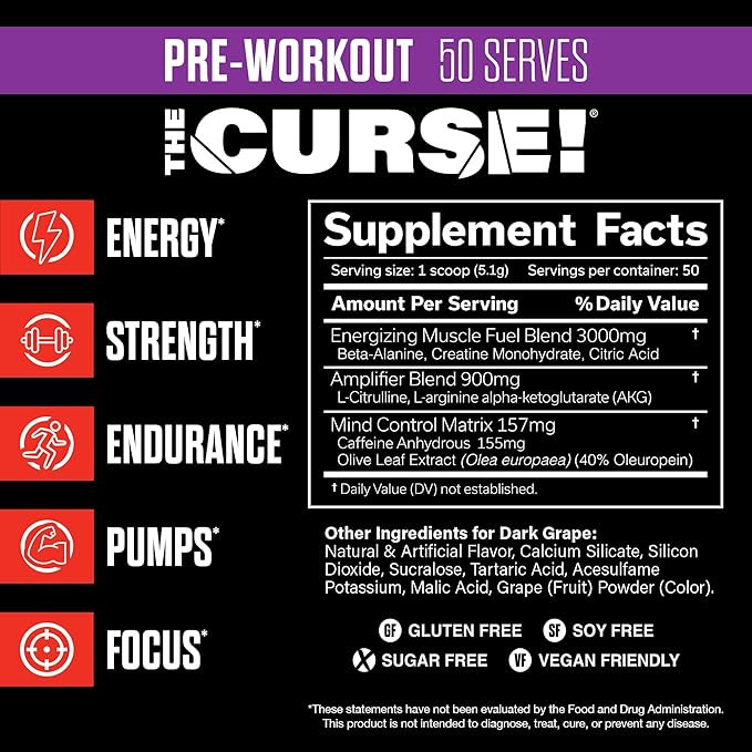 JNX SPORTS THE CURSE DARK GRAPE 50 SERV