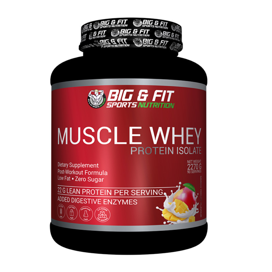 BIG AND FIT MUSCLE WHEY PROTEIN ISOLATE MANGO
