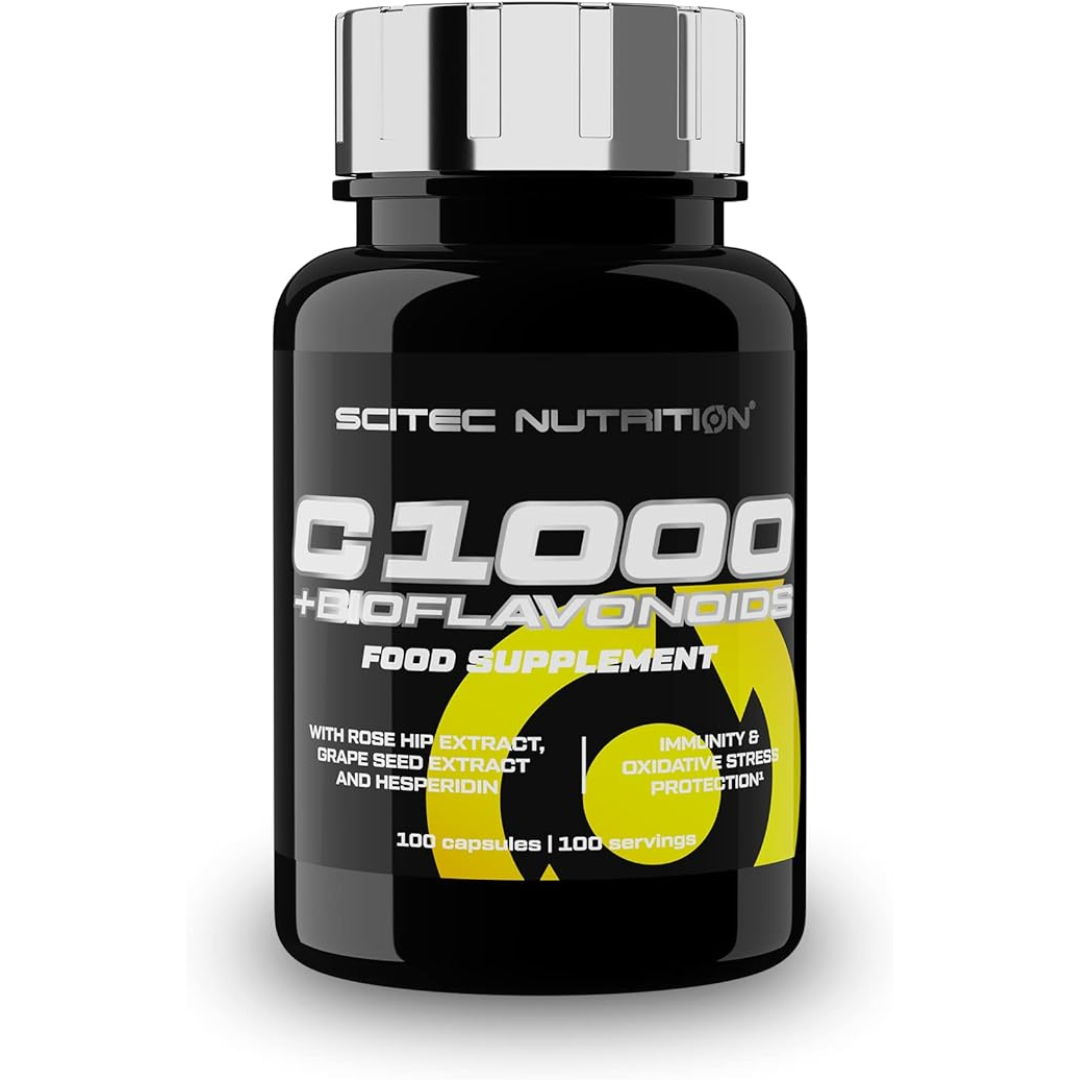 SCITEC VITAMIN C 1000 + BIOFLAVONOIDS 100 CAPS.