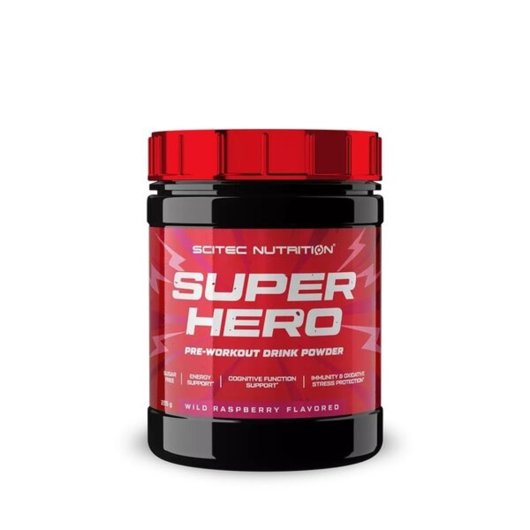 SCITEC SUPER HERO 285G WILD RASPBERRY